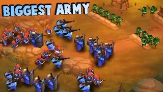 My BIGGEST ARMY Yet!  We're UNSTOPPABLE!  (Guns Up Multiplayer Gameplay)