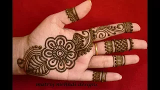 Latest Arabic Henna Designs For Hands *Simple Arabic Henna Mehndi Designs*Matroj Mehndi Designs