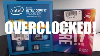 i7 6800K Vs i7 5820K Vs i7 6700K OVERCLOCKED TO 4.4GHz BENCHMARK PART 2