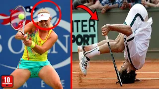 TOP 10 INAPPROPRIATE TENNIS MOMENTS SHOWN ON LIVE TV