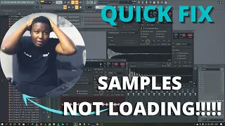 FL Studio Samples Not Loading, Quick Tutorial Fix