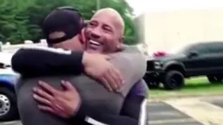 The Rock surprises stunt double with major gift, bringing man to tears