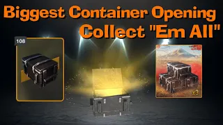 WOT Blitz Biggest Containers Opening || 108 Containers