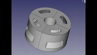 FreeCad Сегментные вырезы