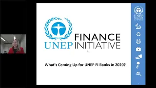 Projects and Initiatives for UNEP FI Member Banks in 2020 Webinar