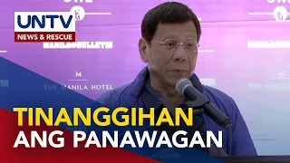 Dating Pang. Rodrigo Duterte, ayaw maging drug czar ng Marcos administration