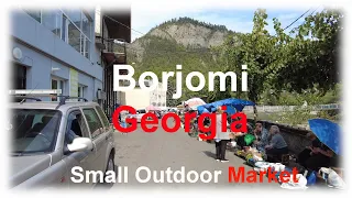 Small Outdoor Market in Borjomi, Georgia.