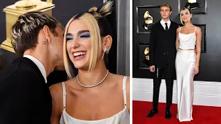 Dua Lipa and Anwar Hadid Share PDA on the Red Carpet | GRAMMYs 2020