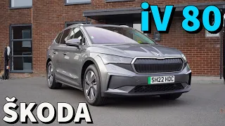 Skoda Enyaq iv80 for 24hrs review and real-world tests of range and running costs.