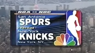 NBA on NBC - 1999 NBA Finals Game 3 Intro - Spurs vs Knicks