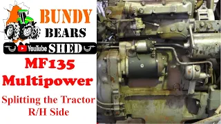 How to Split your Tractor # 2 Massey Ferguson 135 Multipower the Right Hand Side