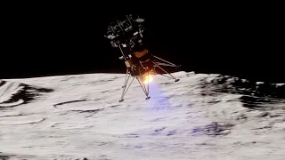 Intuitive Machines Nova-C lander touches down on the moon in amazing animation