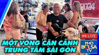 LIVE: Một vòng cận cảnh trung tâm Sài Gòn nhộn nhịp tối tháng Tư