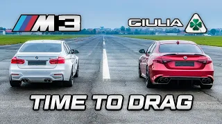 BMW M3 VS GIULIA QUADRIFOGLIO - TIME TO DRAG