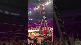 Jeff Hardy Jumps from ladder AEW !! #shorts