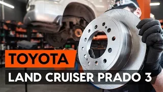 How to change rear brake discs on TOYOTA LAND CRUISER PRADO 3 (J120)