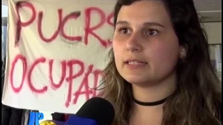 Estudantes ocupam o prédio de comunicação social da PUCRS | Jornal da Pampa | 10/11/2016