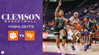 Clemson Women's Basketball || Clemson Takes Down Wake Forest, 60-59