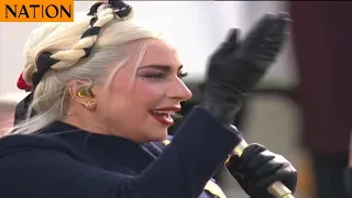 Lady Gaga sings the United States National anthem at Biden and Kamala inauguration