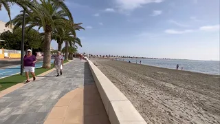 Un paseo por la playa de Villananitos en Lo Pagán. Mar Menor San Pedro del Pinatar