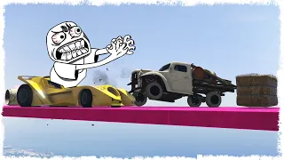 БОЛЬНО БУДЕТ ВСЕМ!!! СТЕНКА НА СТЕНКУ В GTA ONLINE!!!