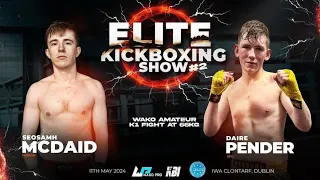 Seosamh McDaid v Daire Pender EKS WAKO Pro 2024