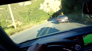 Touge Downhill run IS250 vs Challenger (Stunt Rd)