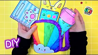 Paper Diy 🎨Paper Play compilation school backpack asmr 종이놀이
