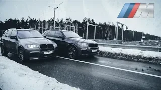 BMW X5M vs BMW X5 50i, гонка на тюнинге