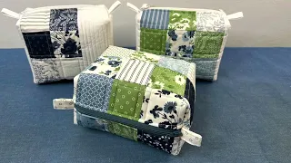 Tutorial for adorable Nantucket MINI-CHARM BAGS! See all three versions PLUS a bonus one at the end!