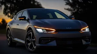 👉AT NIGHT: 2023 Kia EV6 GT Line -- Interior & Exterior Lights Analysis + Night Drive AWD