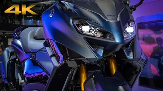 2023 Yamaha TMAX and 2023 Yamaha TMAX Tech Max | Walkaround | EiCMA 2022 | 4K