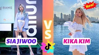 Sia Jiwoo vs Kika Kim Xo Team Dance Hot Tiktok 2022 💘Feels New Tiktok Dance Challenge