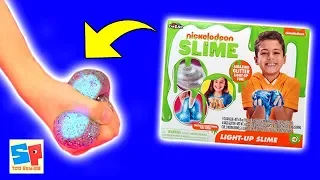 NICKELODEON LIGHT UP SLIME?? Slime Kit Review! Testing Nickelodeon Slime Kits! Unboxing Review