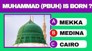Prophet Muhammad (PBUH) Quiz Part 1 Islam quiz (no music)