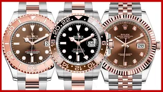 ▶ Rolex Yacht-Master 40 Chocolate vs GMT-Master II "Root Beer" vs Datejust 41Chocolate - COMPARISON