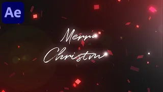 Merry Christmas Text Reveal in After Effects - After Effects Tutorial