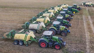 EXTREME Big Baler Team - 500 hectar / day | 8 Tractors + 8 Krone BigPack 1290 HDP