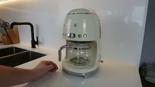 Smeg Retro Style Coffee Maker Machine Review, Making Coffee with the SMEG Retro Coffee Maker Machine