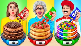 Reto De Cocina Yo vs Abuela | Desafío de Decoración de Pasteles por Mega DO Challenge