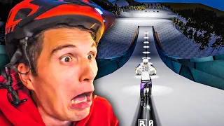 FAHRRAD SKISPRINGEN beim FAHRRAD SIMULATOR