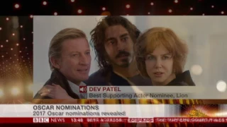 Academy Awards Oscar Nominations 2017 Dev Patel Lion BBC Interview Supporting Actor