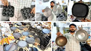 Iron&Cast iron kitchen items | కిచెన్ సప్లై ఫ్యాక్టరీ సేల్ | Grill pan | Dosa pan | kadai| cookware
