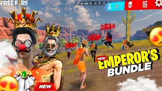 New Emperor's Ring Event with Best Bundle 😏 Op 1 Vs 4 Gameplay 🎯 FreeFire Max