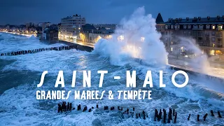 SAINT-MALO en GRANDES MAREES & TEMPETE : entre Apocalypse et Paradis