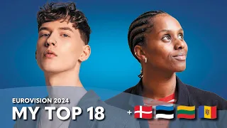 Eurovision 2024 - My Top 18