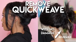 REMOVE QUICKWEAVE | EASIEST METHOD | NO DAMAGE