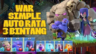 BEST TH10 ATTACK STRATEGI | GOLEM WITCH BOWLER | CLASH OF CLANS | COC INDONESIA