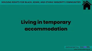 Living in Temporary Accommodation