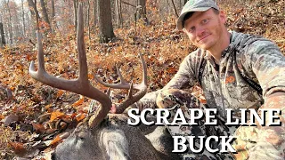 BOWHUNTING The SCRAPE Line BUCK- A NOV 3, 2022 Ohio Saddle Buck